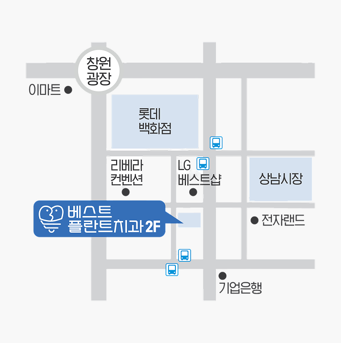 베스트플란트치과 약도